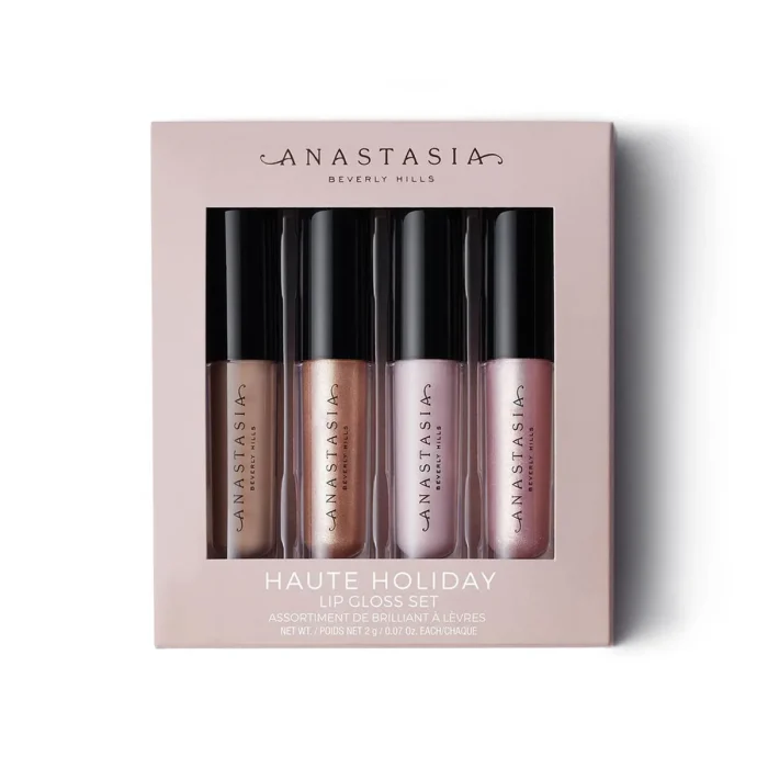 Shop the Anastasia Beverly Hills Haute Holiday Mini Lip Gloss Set online at the best price in Bangladesh. This set includes a variety of high-quality lip glosses to elevate your makeup look. Buy now! - Lavishta