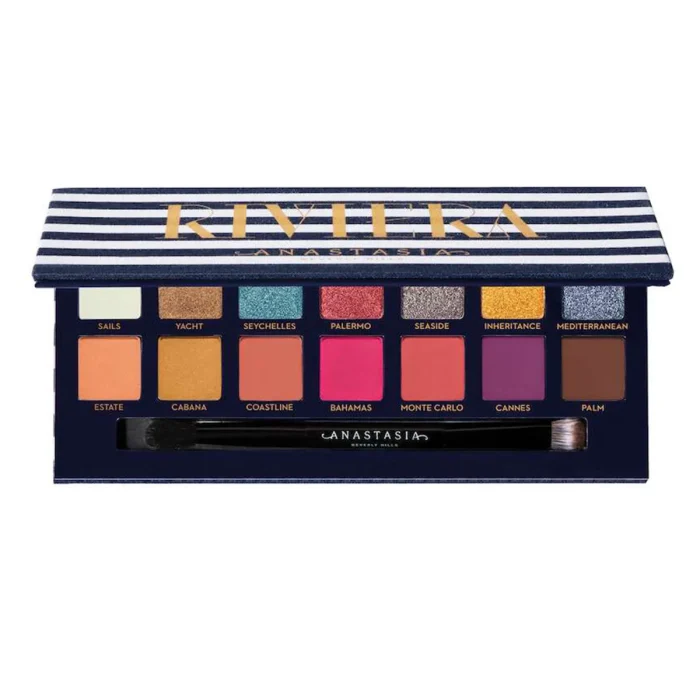 Elevate your eye makeup game with Anastasia Beverly Hills Riviera palette. Shop online for the best price in Bangladesh on this stunning eyeshadow palette. Dive into a world of vibrant colors and high-quality pigments. - Lavishta