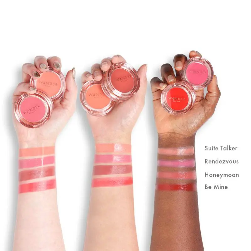 wander beauty double date lip and cheek suite