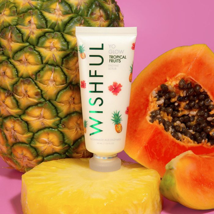 Revitalize your skin with Wishful Yo Glow Tropical Fruits Enzyme Scrub. Exfoliate and reveal glowing skin. Buy online at the best price in Bangladesh. Elevate your skincare routine now! - Lavishta
