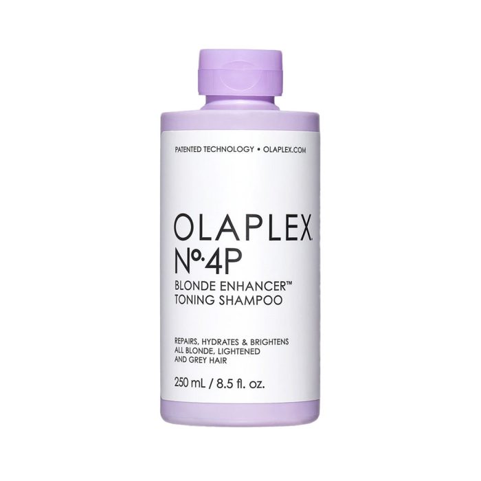 Transform your blonde hair with Olaplex No.4p Blonde Enhancer Toning Shampoo. Buy online at the best price in Bangladesh for top-quality hair care. Say goodbye to brassiness! - Lavishta