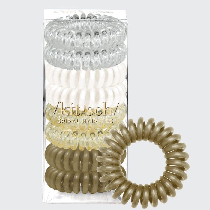 Elevate your hair game with Kitsch Stylish Spiral Hair Ties Set, the perfect makeup accessory and hair tool. Buy online at the best price in Bangladesh for a stylish and practical addition to your beauty routine. - Lavishta