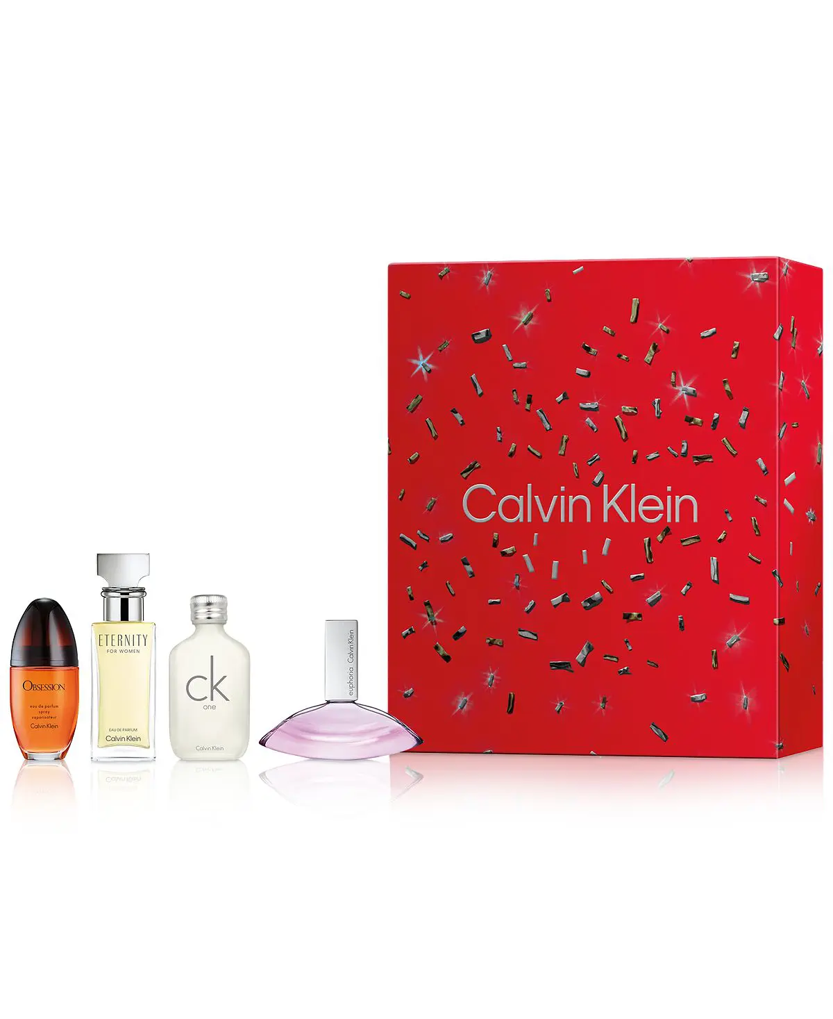 Discover the perfect gift set with the Calvin Klein 4-Pc. Multi-Line Fragrance Gift Set. Includes makeup accessories and perfume. Buy online at the best price in Bangladesh. Treat yourself or a loved one today! - Lavishta