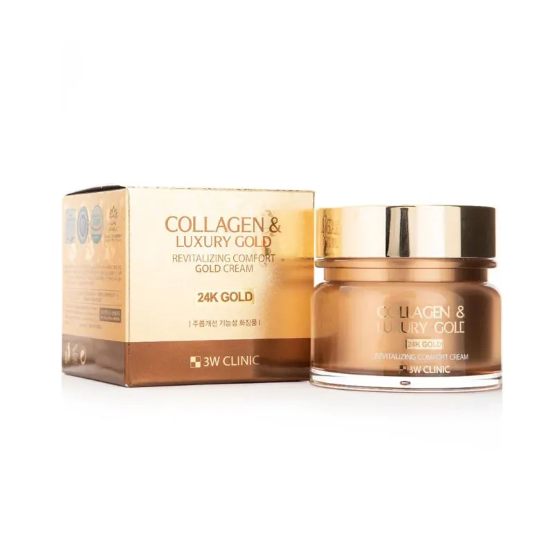 Experience the luxury of K-Beauty with 3W CLINIC Collagen And Luxury Gold Cream. This creamy, collagen-infused cream is available to buy online at the best price in Bangladesh. Try it now! - Lavishta