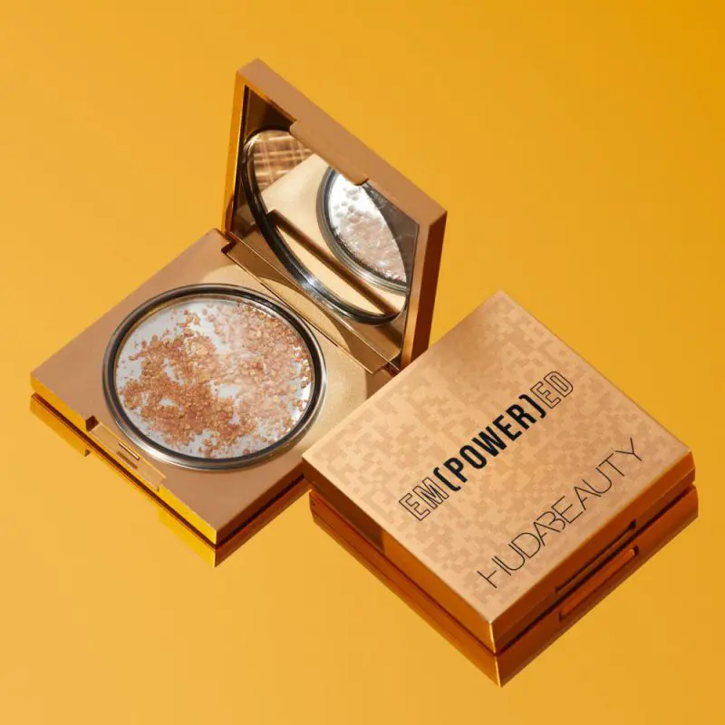 huda beauty empowered face gloss highlighting