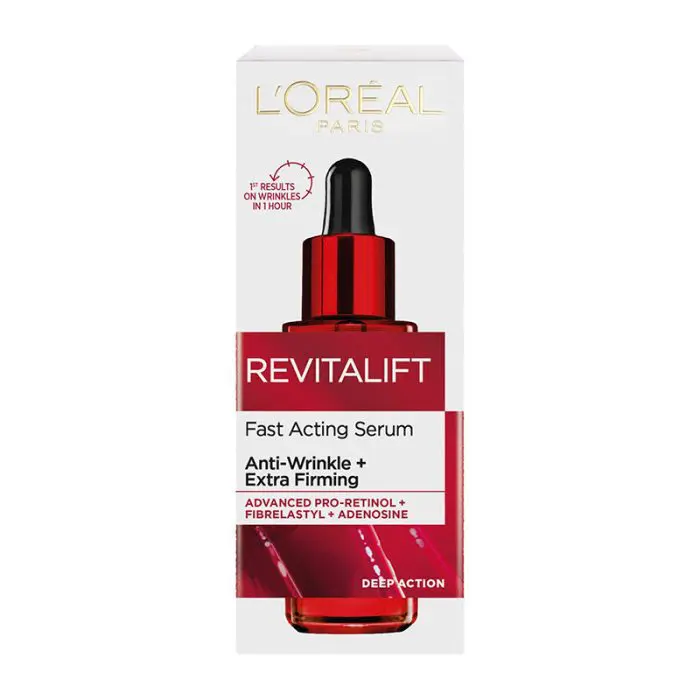 Transform your skin with Loreal Paris Revitalift Fast Acting Serum. This anti-wrinkle and extra firming face serum is a must-have in your skin care routine. Buy online at the best price in Bangladesh for radiant, youthful skin. - Lavishta