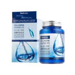 Discover the ultimate skin care solution with Farmstay Collagen & Hyaluronic Acid All-in-One Ampoule. Buy online at the best price in Bangladesh. This essence combines powerful ingredients for hydrated, youthful skin. - Lavishta