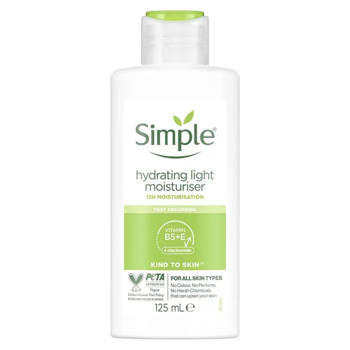Looking for a hydrating light moisturizer for your skin care routine? Try Simple Kind to Skin Hydrating Light Moisturiser. Get the best price in Bangladesh when you buy online for ultimate moisture. - Lavishta