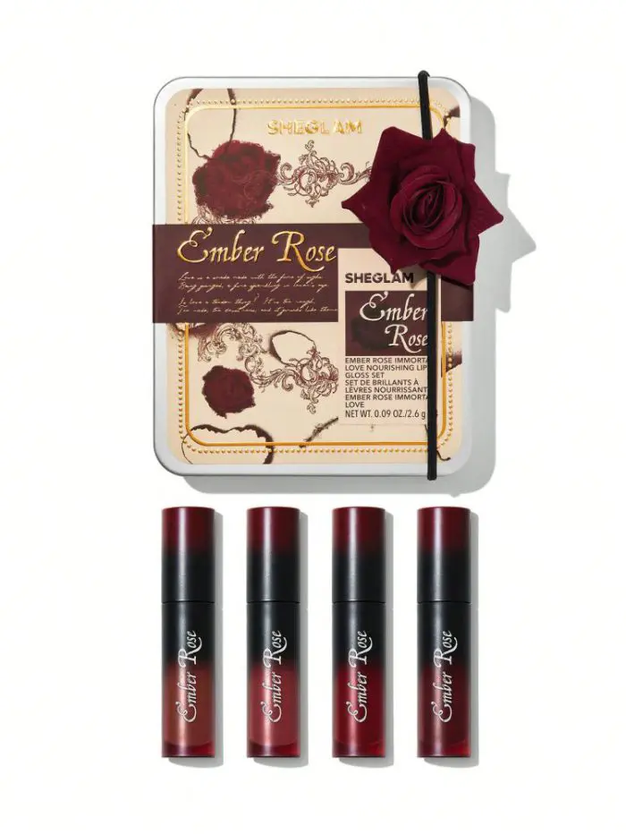 Sheglam Ember Rose Immortal Love Nourishing Lip Gloss Set - Lavishta