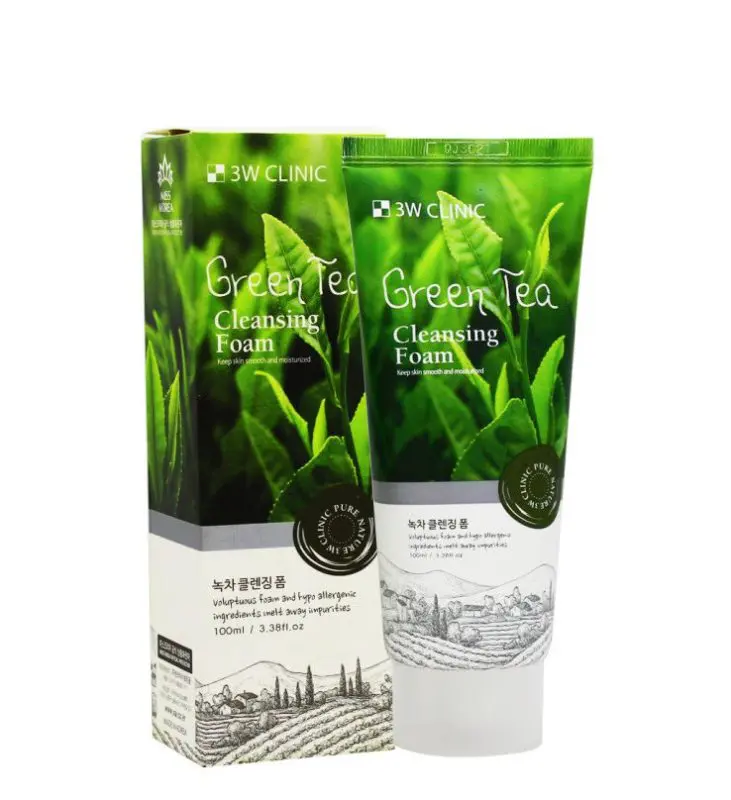 3W CLINIC Green Tea Foam Cleansing - 100ml 100ml - Lavishta