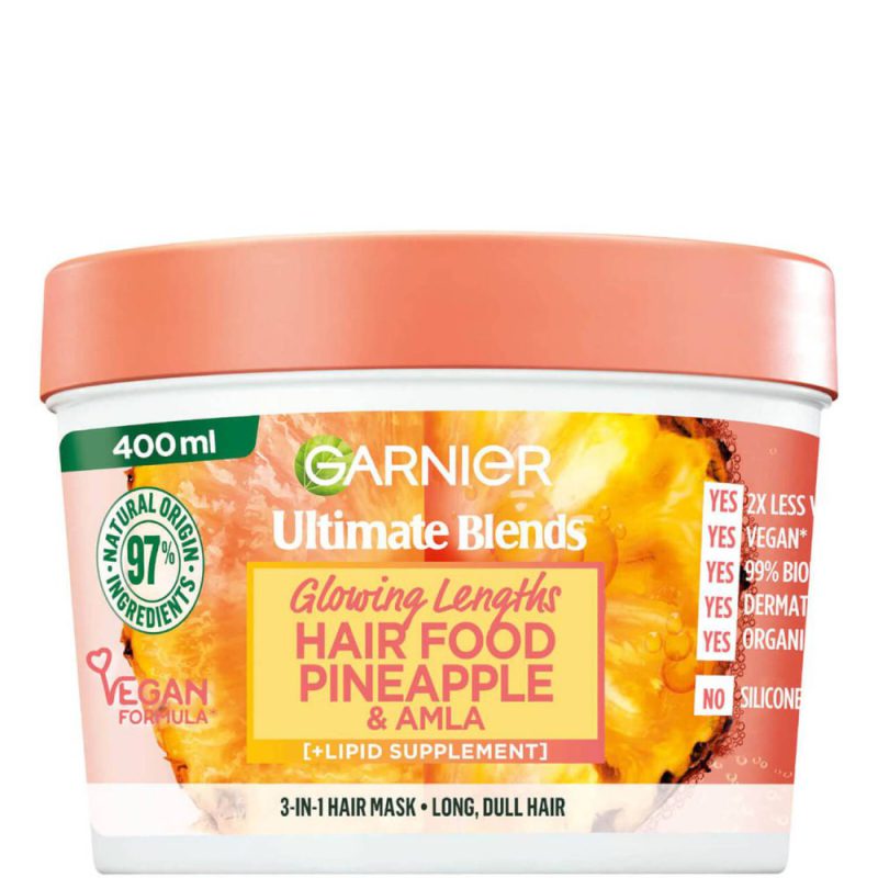 Transform your hair with Garnier Ultimate Blends Hair Food Pineapple & Amla 3-In-1 Hair Mask. Buy online at the best price in Bangladesh for top-notch hair care. Mask for nourished, healthy hair. - Lavishta