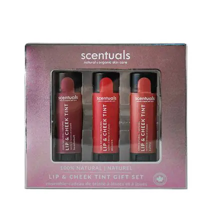 scentuals lip and cheek tint gift set