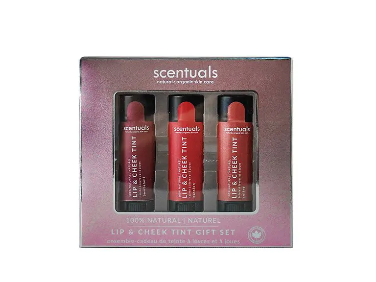 scentuals lip and cheek tint gift set