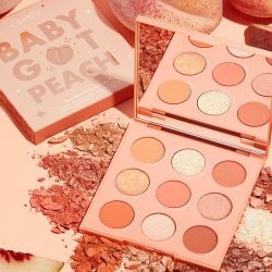 colourpop shadow palette baby got peach