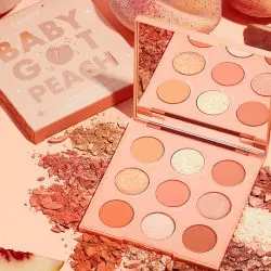 colourpop shadow palette baby got peach