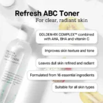 cosrx refresh abc daily toner aha bha vitamin