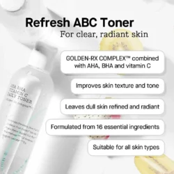 cosrx refresh abc daily toner aha bha vitamin