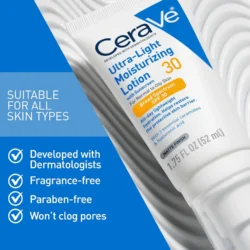 cerave ultra light moisturizing lotion spf 30