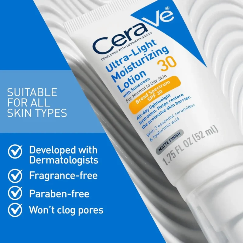 cerave ultra light moisturizing lotion spf 30