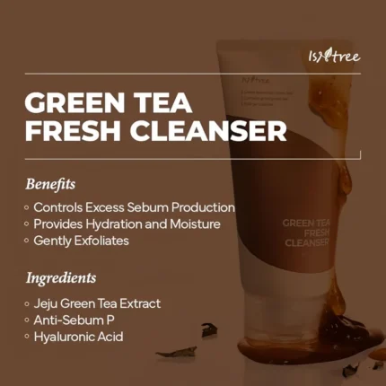 isntree green tea fresh cleanser 120ml