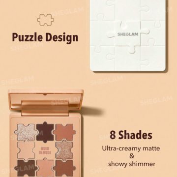 Sheglam - Jazy Jigsaw Eyeshadow Palette - Hued in Nude