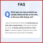 ISNTREE - Hyaluronic Acid Airy Sun Stick - 22g - Image 4