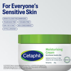 cetaphil moisturising cream dry to 250g