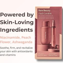 rare beauty find comfort mini lotion and