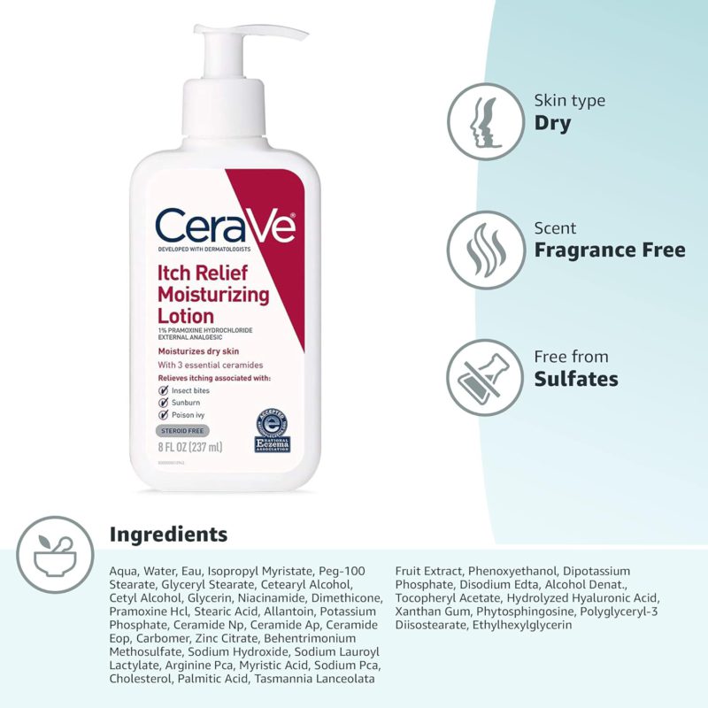 cerave itch relief moisturizing lotion 237ml