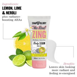 soap and glory the real zing body serum 200ml