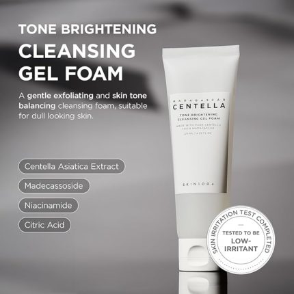 skin1004 tone brightening cleansing gel foam