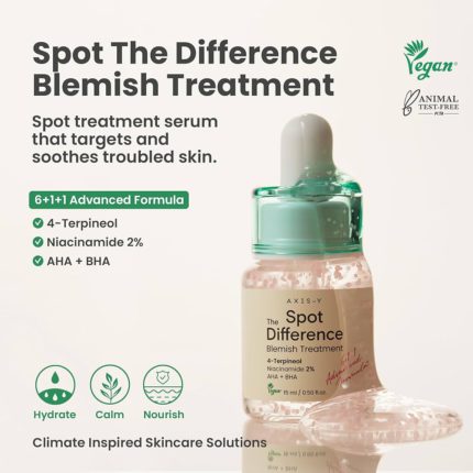 axis y spot the difference blemish treatment