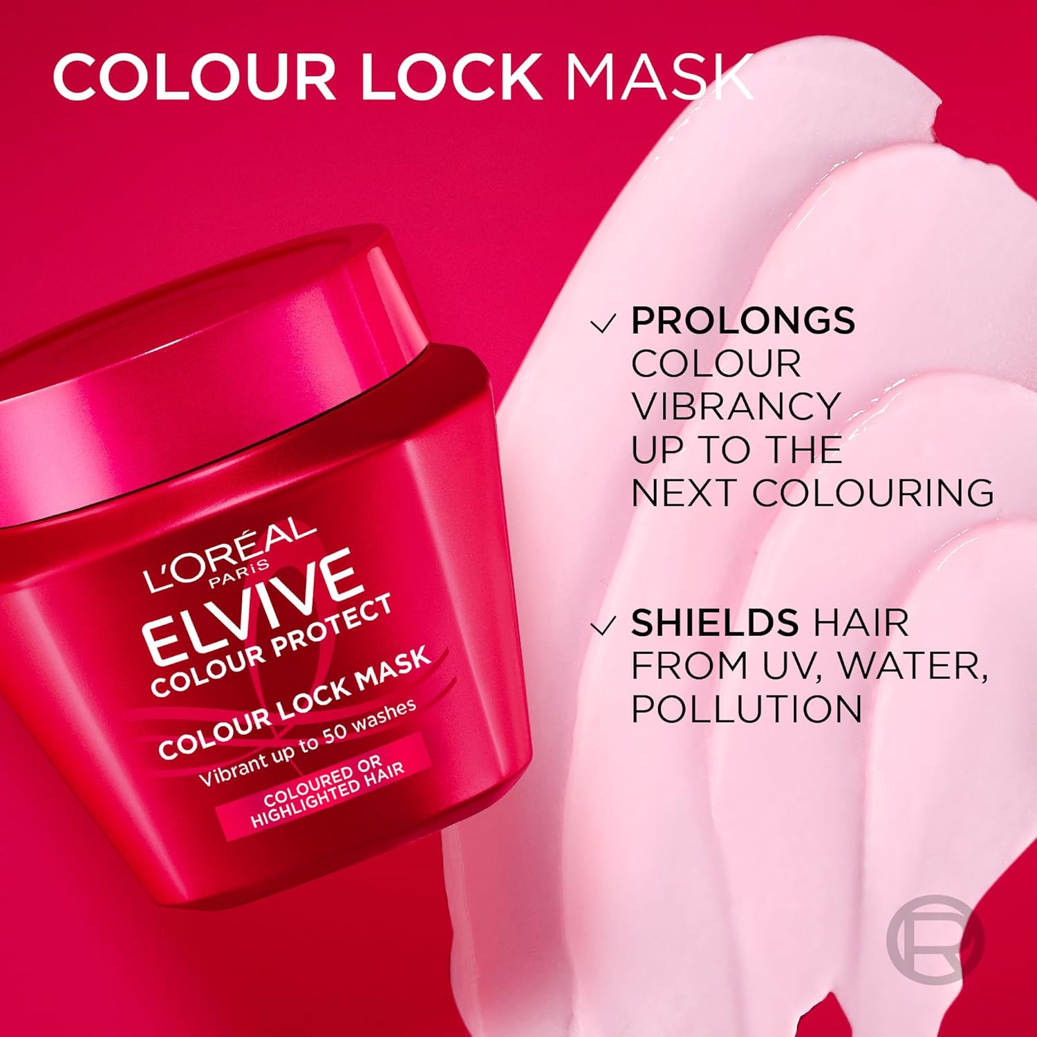 81MN5Y3STxL._AC_SL1500_ L'Oreal Paris - Elvive Colour Protect Colour Care Mask - 300ml - Image 1