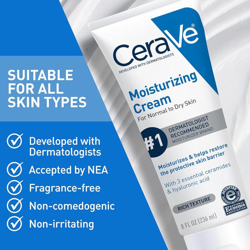 cerave moisturizing cream 236ml for normal to