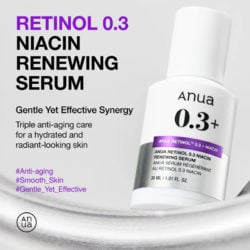 anua nano retinol 0 3 percent niacin renewing