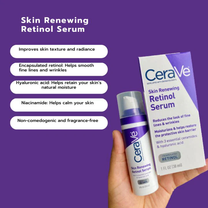 CeraVe - Skin Renewing Retinol Serum - 30ml - Image 4