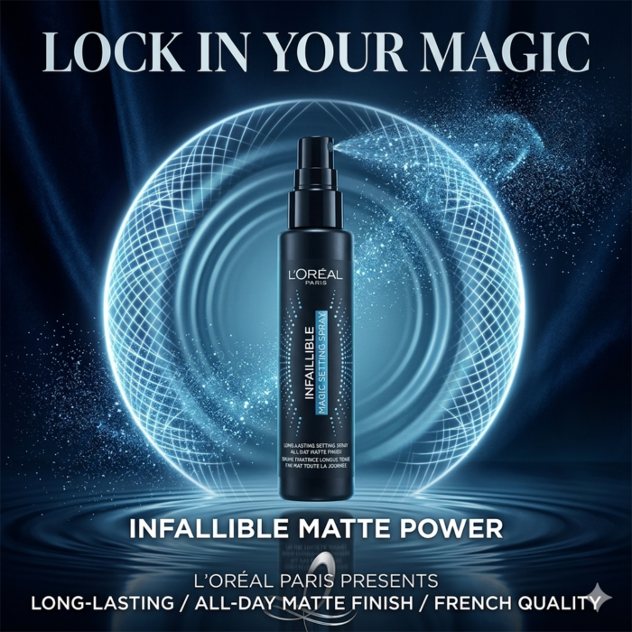 Gemini_Generated_Image_9xw5ib9xw5ib9xw5 Loreal Paris - Infaillible Magic Setting Spray - 100ml - Image 1
