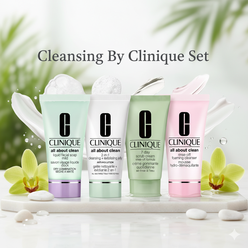 _Image_fbomibfbomibfbom clinique cleansing by clinique 4 piece