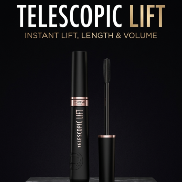 Loreal Paris - Telescopic Instant Lift Washable Mascara - Blackest Black