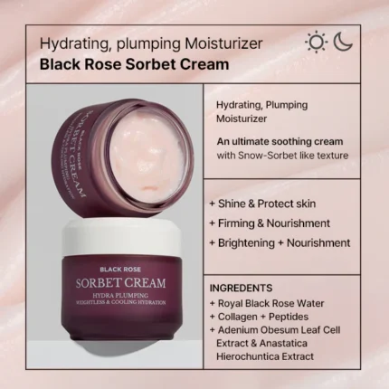 heimish black rose hydra plumping sorbet
