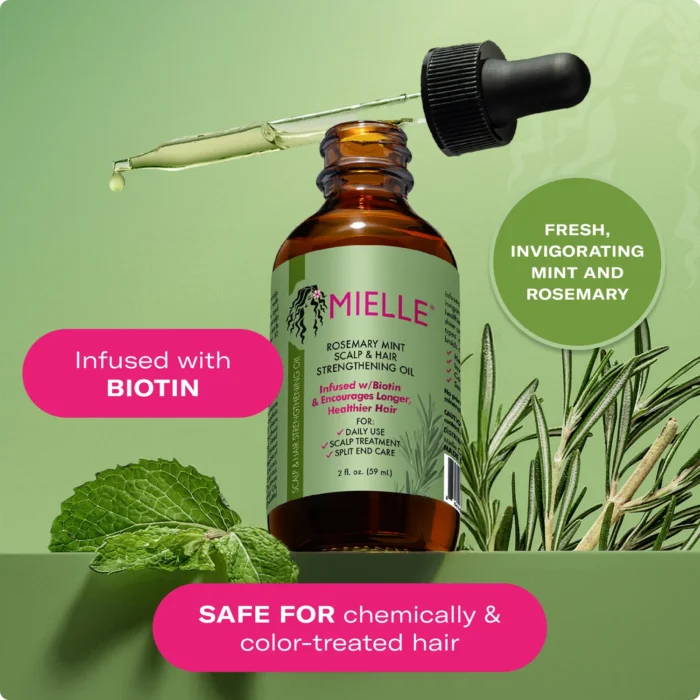 Ingredients Mielle - Rosemary Mint Scalp & Hair Strengthening Oil - 59ml - Image 1