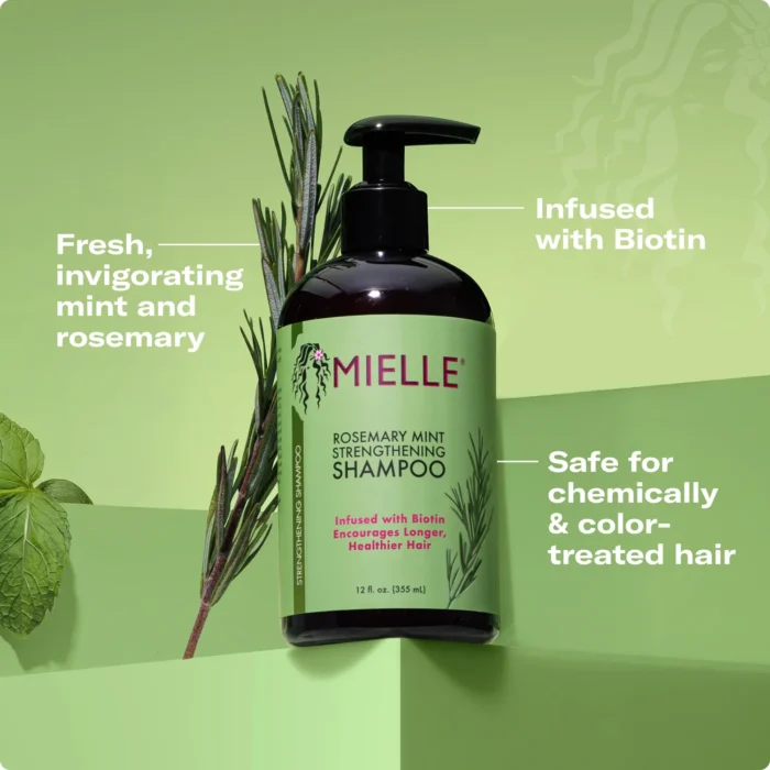 Ingredients_55359b12-47b0-48fb-951e-09b1adf5617b Mielle - Rosemary Mint Strengthening Shampoo - 355ml - Image 1