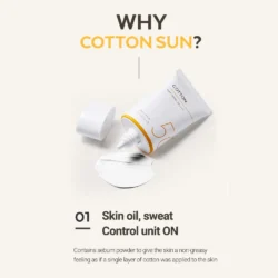 missha all around safe block cotton sun spf50
