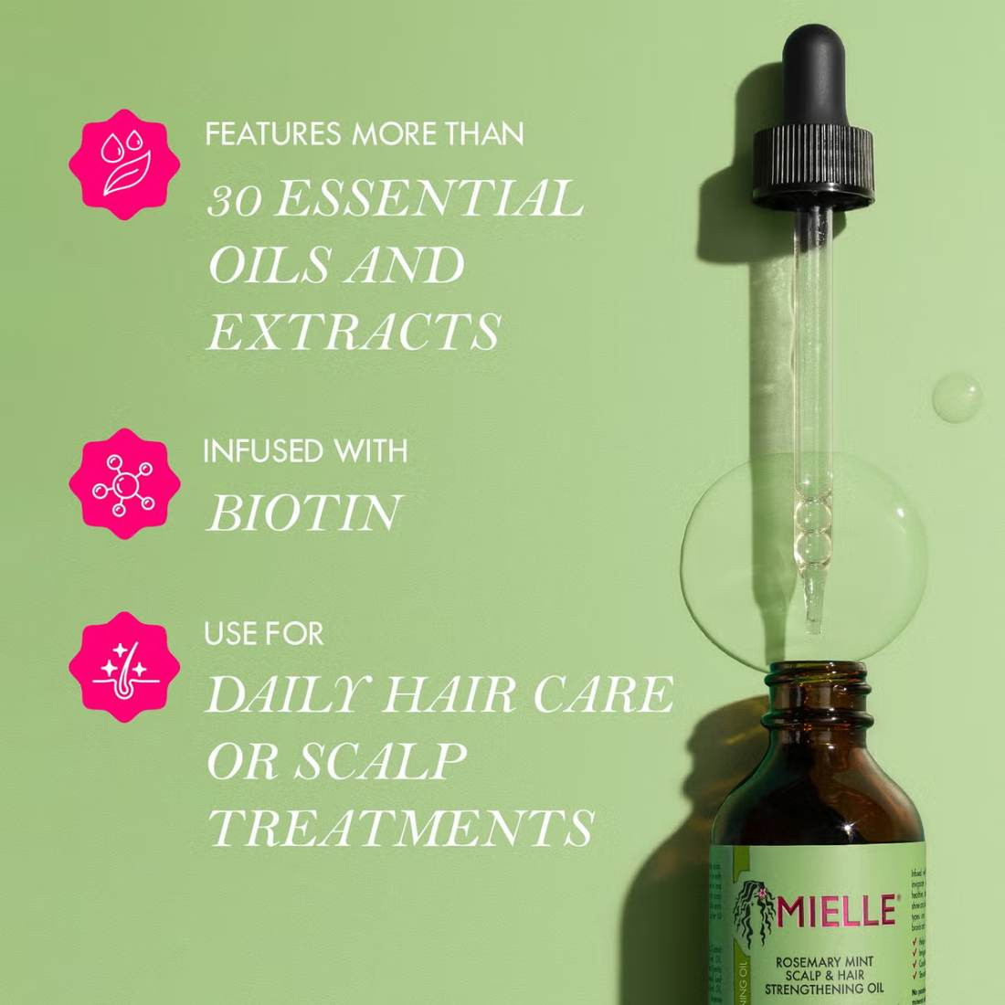 Mielle - Rosemary Mint Scalp & Hair Strengthening Oil - 59ml - Image 4