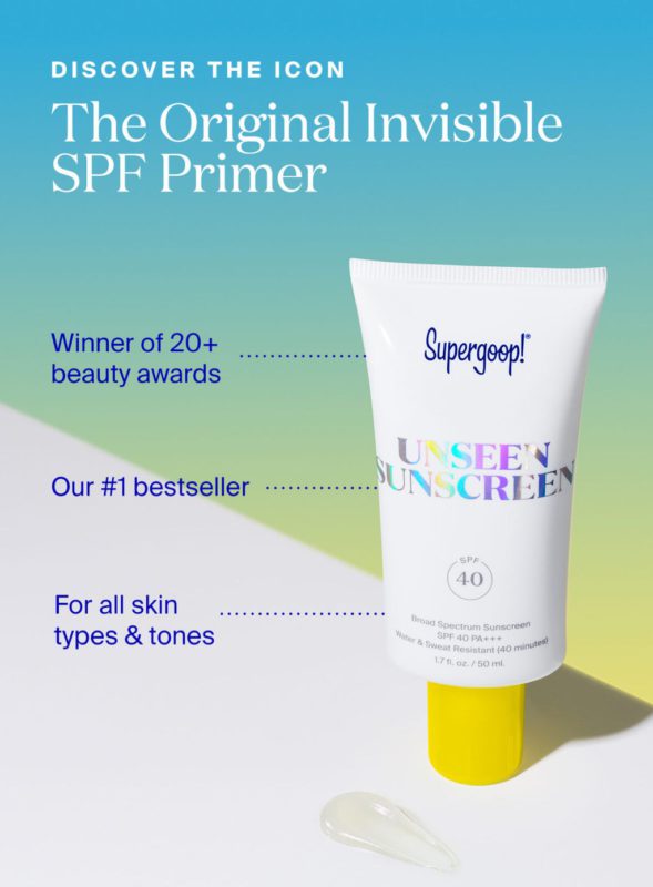 supergoop unseen sunscreen spf 40