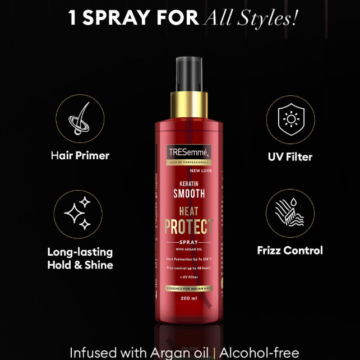 tresemme keratin smooth heat protection shine