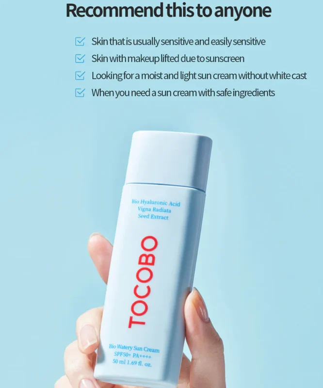 tocobo bio watery sun cream spf50 pa 50ml