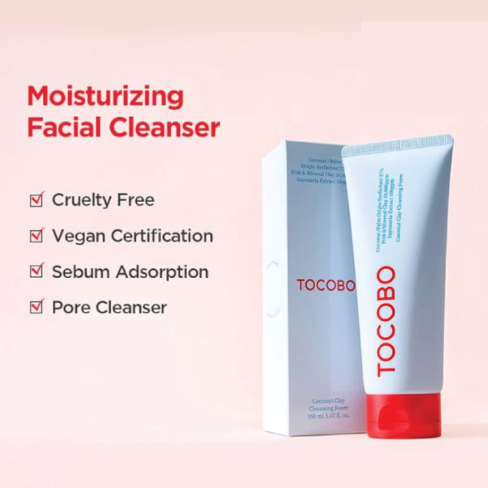 Tocobo-Coconut-Clay-Cleansing-Foam-150ml-2 (1) tocobo coconut clay cleansing foam 150ml