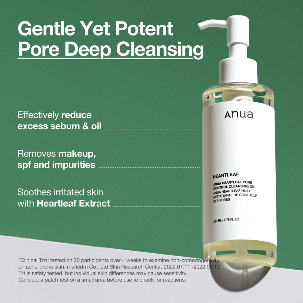 anua heartleaf pore control cleansing oil