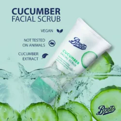 boots cucumber facial scrub 150ml